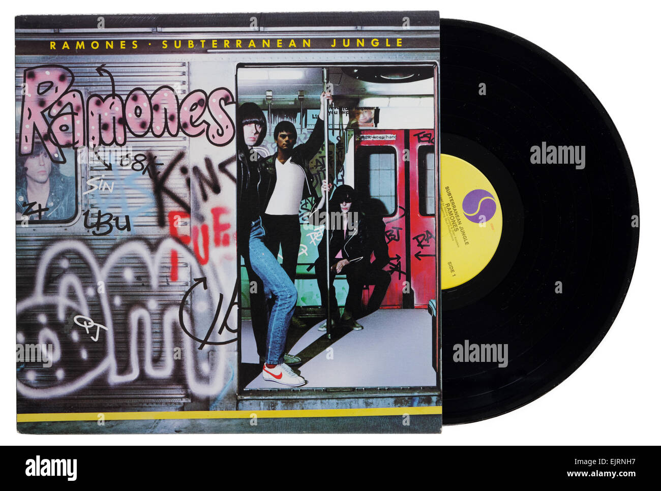 The Ramones album Subterranean Jungle Stock Photo