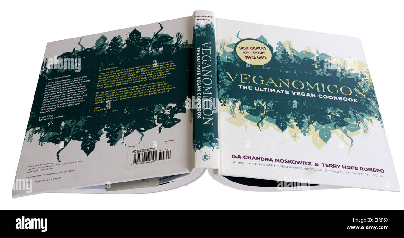 The Veganomican classic vegan cookbook Stock Photo