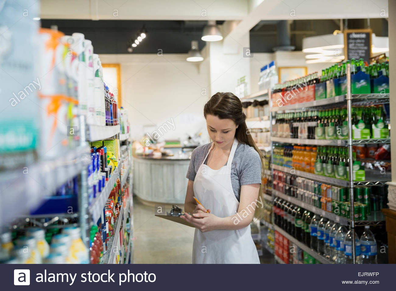 Taking inventory grocery store hires stock photography and images Alamy