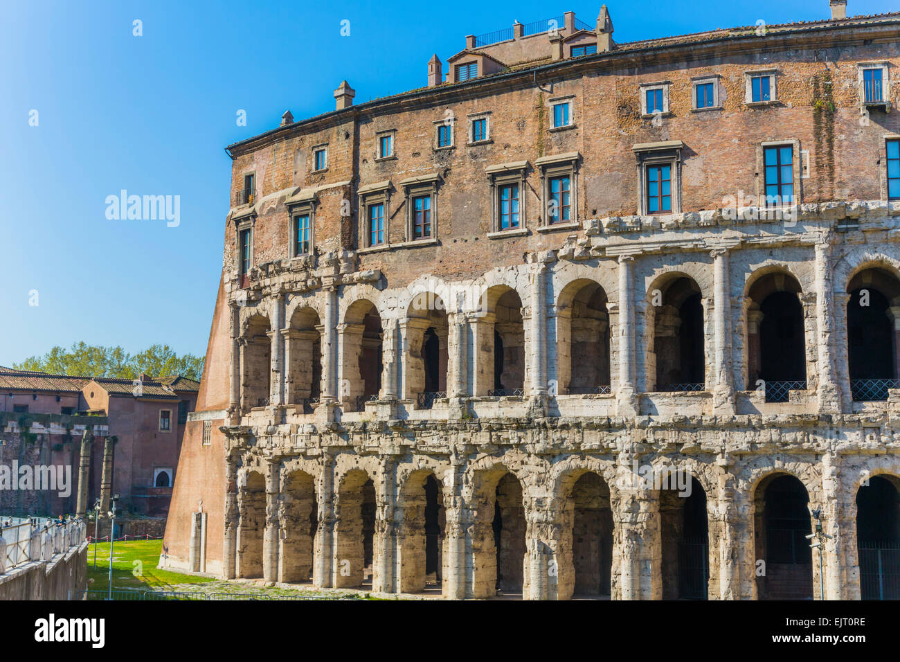 Rome, Italy.  Theatre of Marcellus. Stock Photo