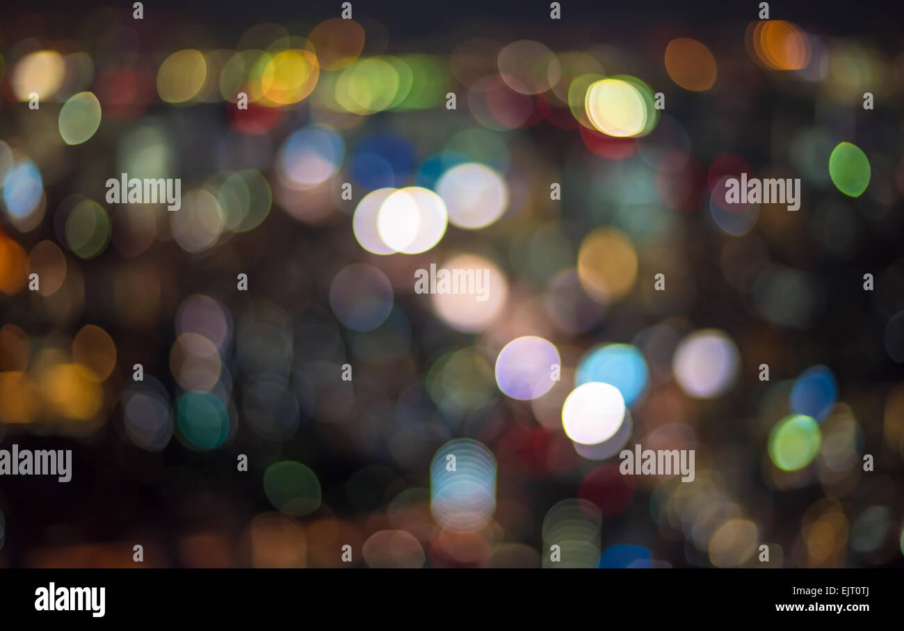 Urban traffic bokeh background Stock Photo