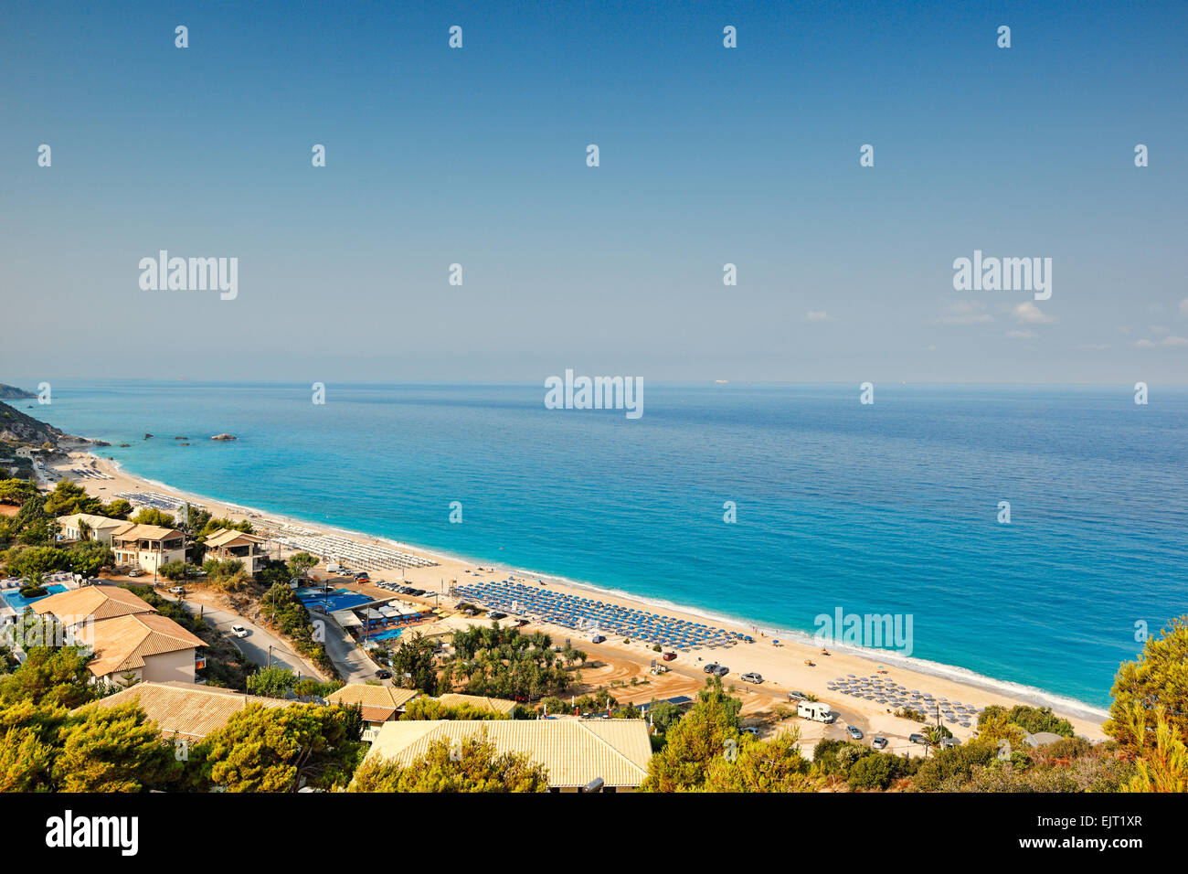 The beach Kathisma in Lefkada, Greece Stock Photo