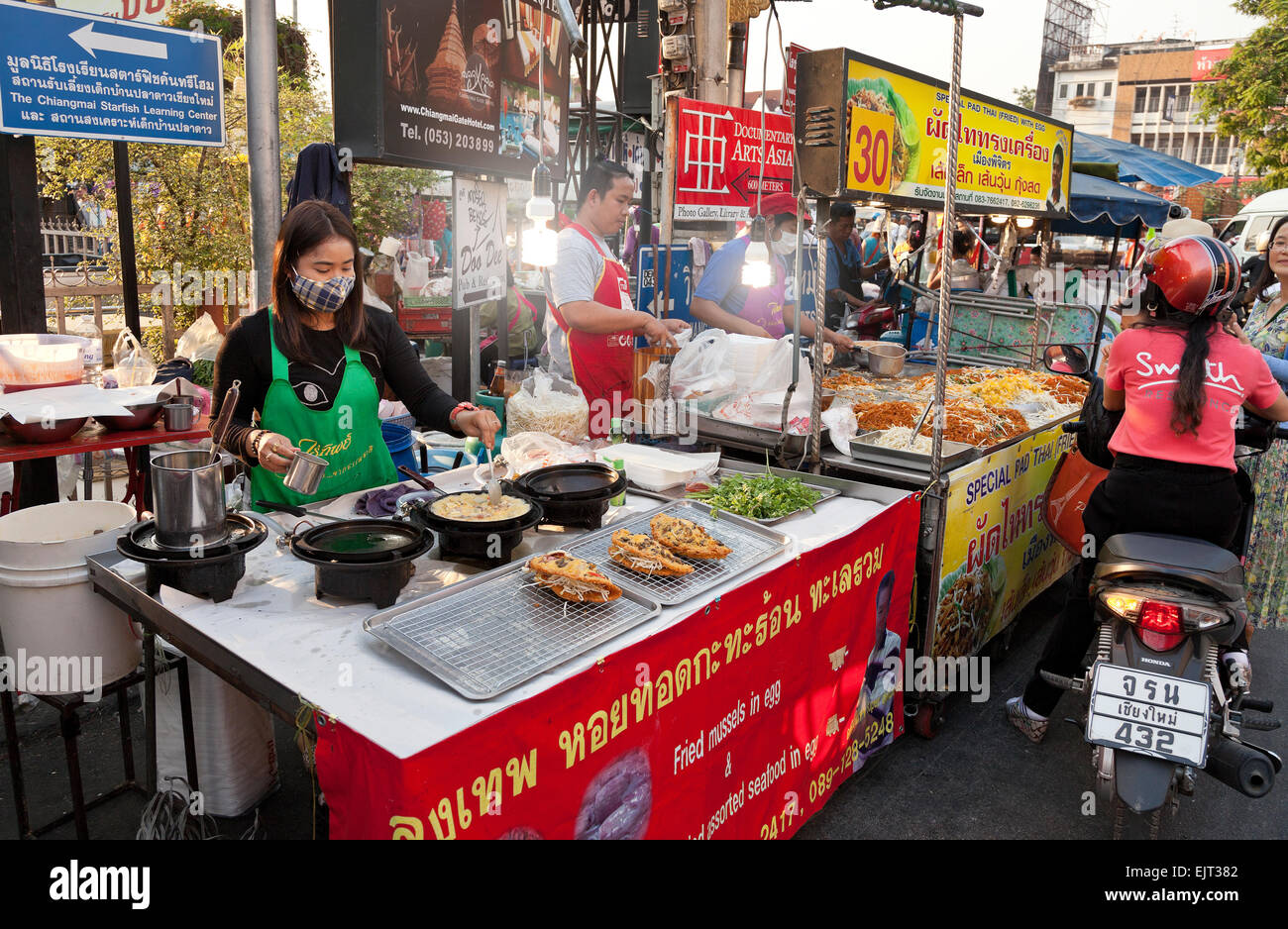 Chiang Mai night market, Thailand. Stock Photo