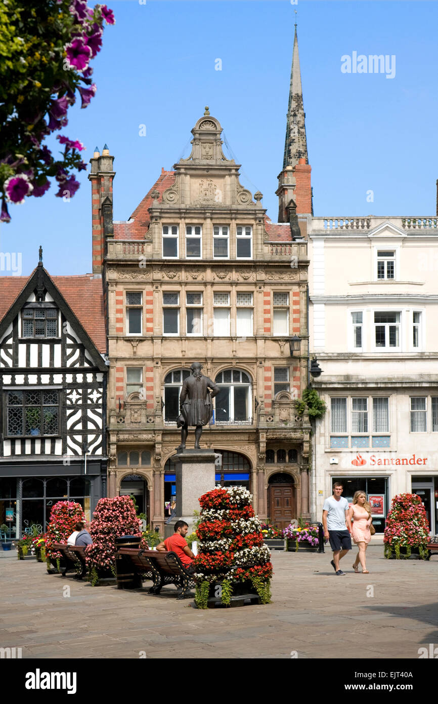 The Square in the centre of Shrewsbury, Shropshire, UK Stock Photo - Alamy