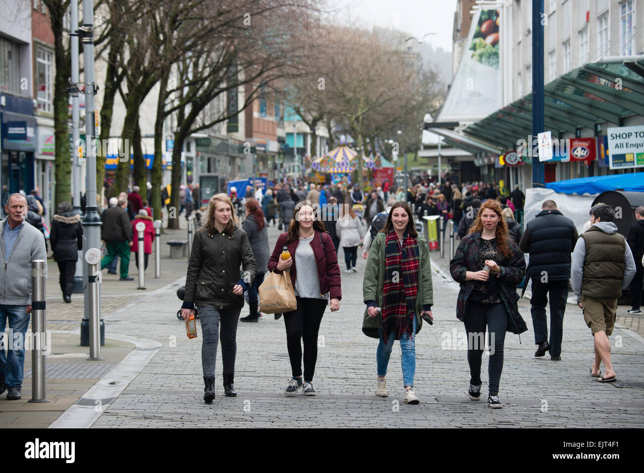 Swansea city centre, Wales UK Stock Photo Alamy