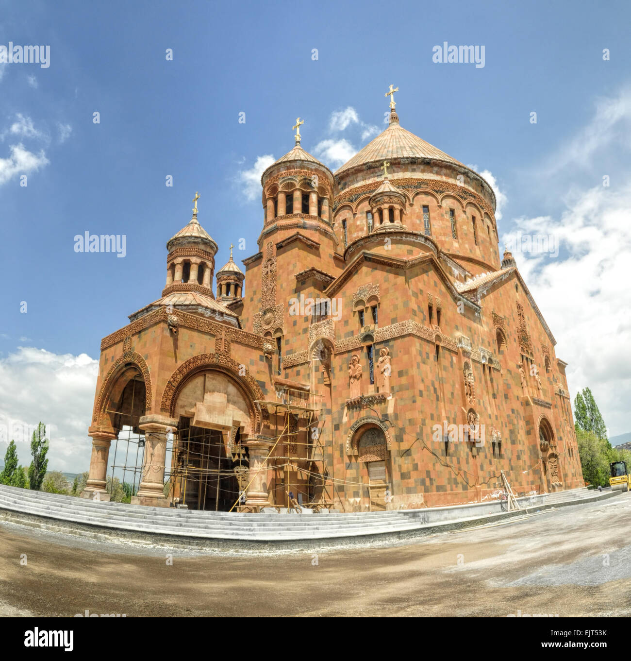 Picturesque Surp Hovhannes Church in Abovyan, Armenia Stock Photo