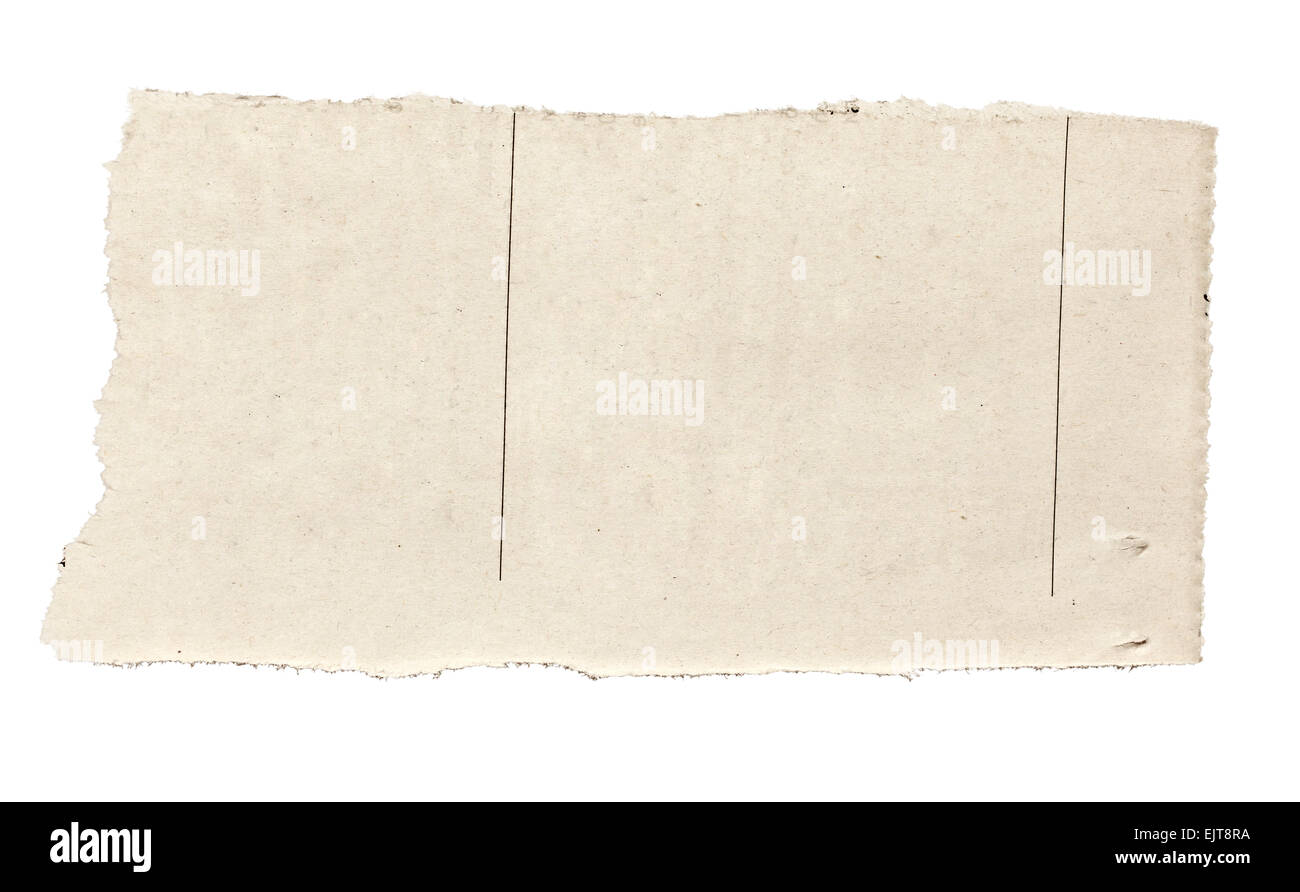 Newspaper paper sheet Cut Out Stock Images & Pictures Alamy