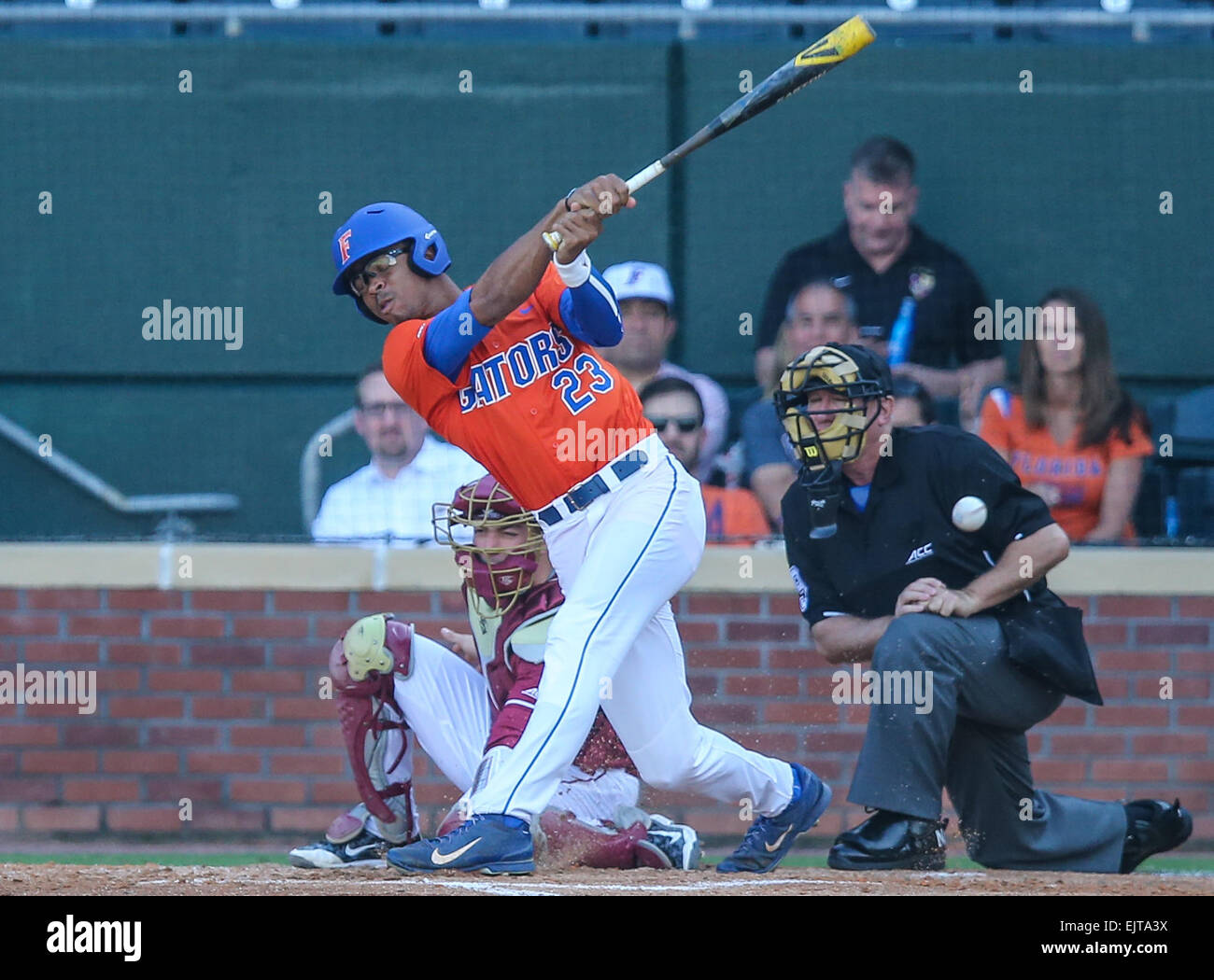 Jacksonville, FL, USA. 31st Mar, 2015. Florida outfielder Buddy Reed