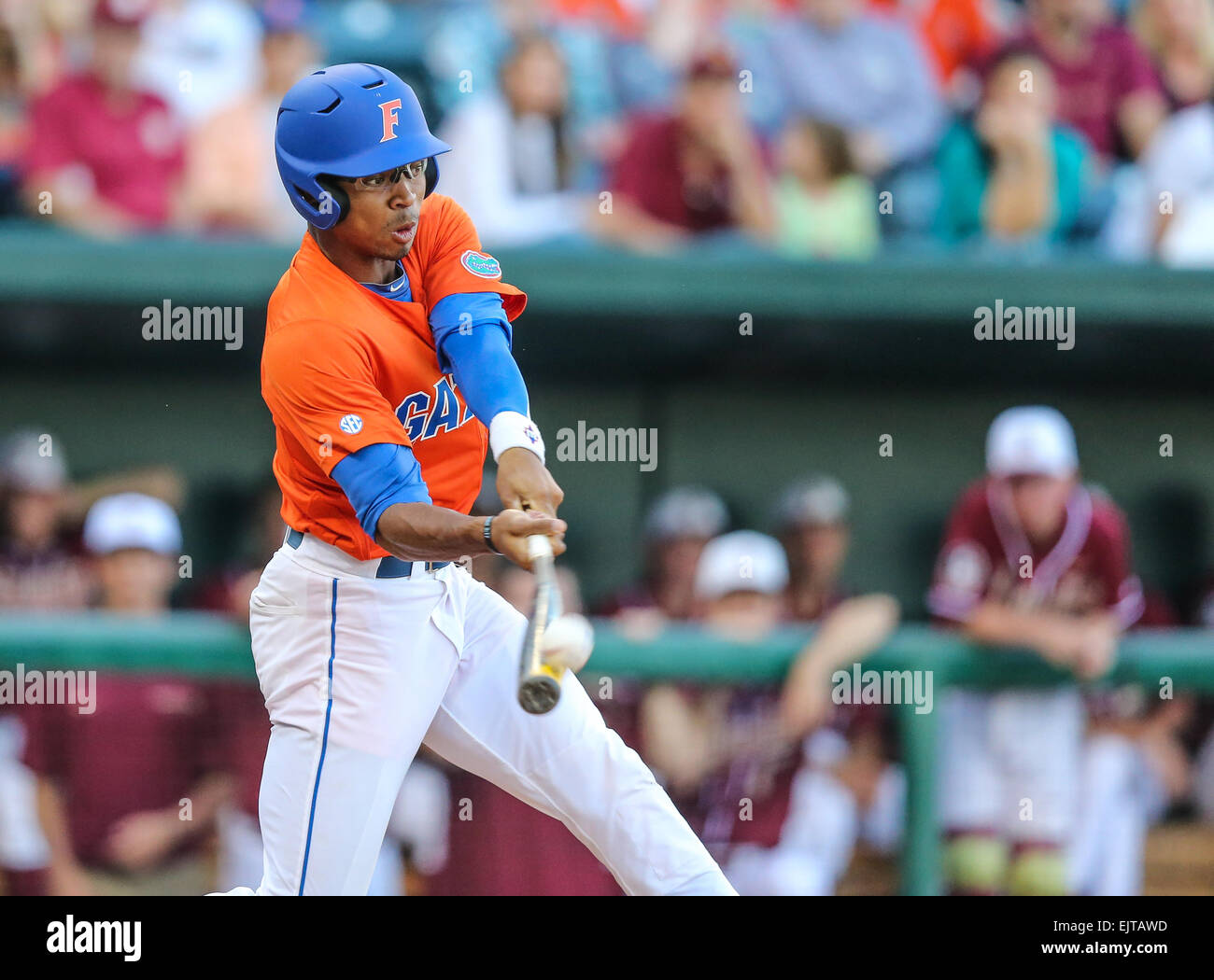 Jacksonville, FL, USA. 31st Mar, 2015. : Florida outfielder Buddy Reed ...