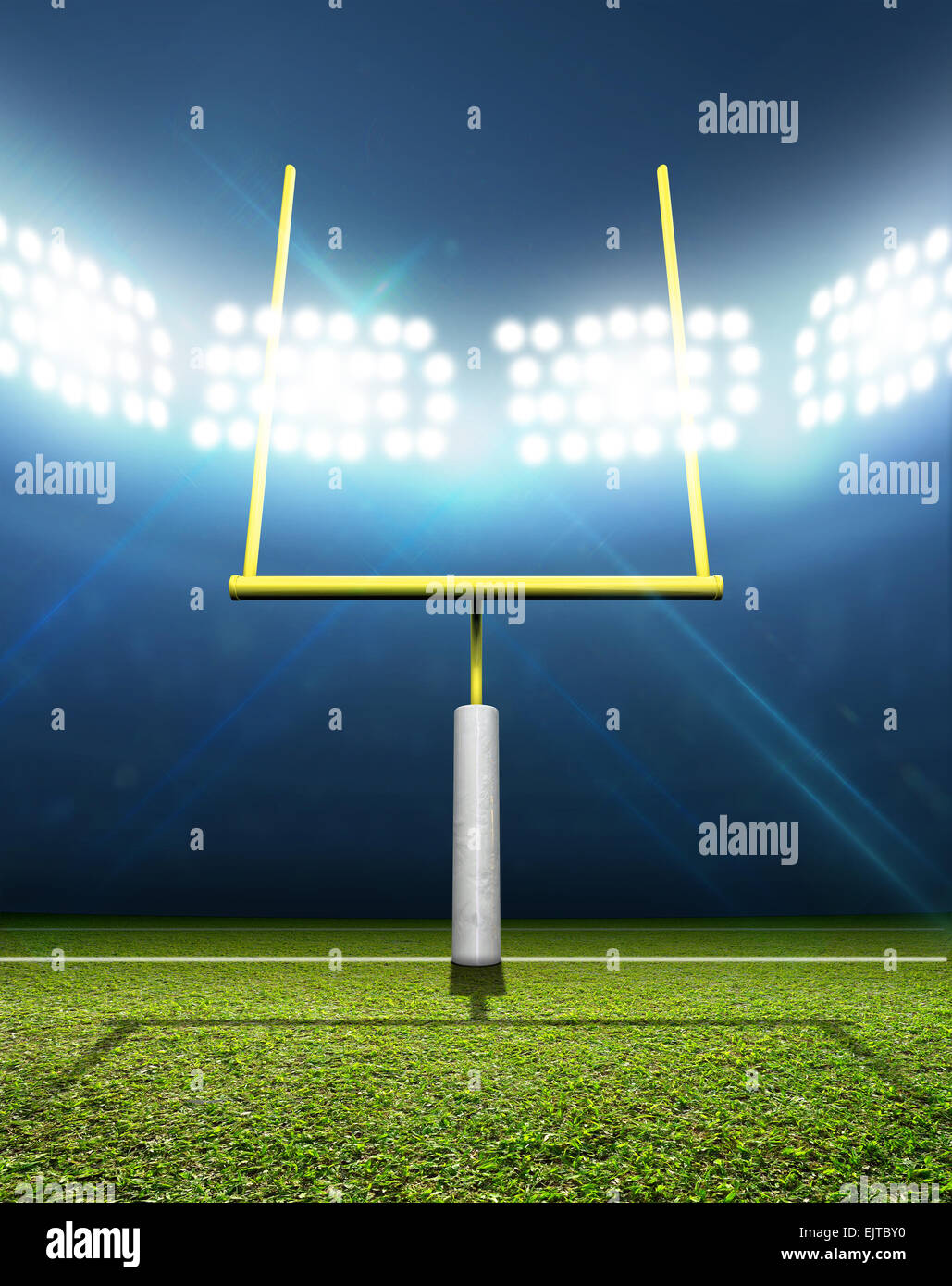 American football goal posts hi-res stock photography and images - Alamy