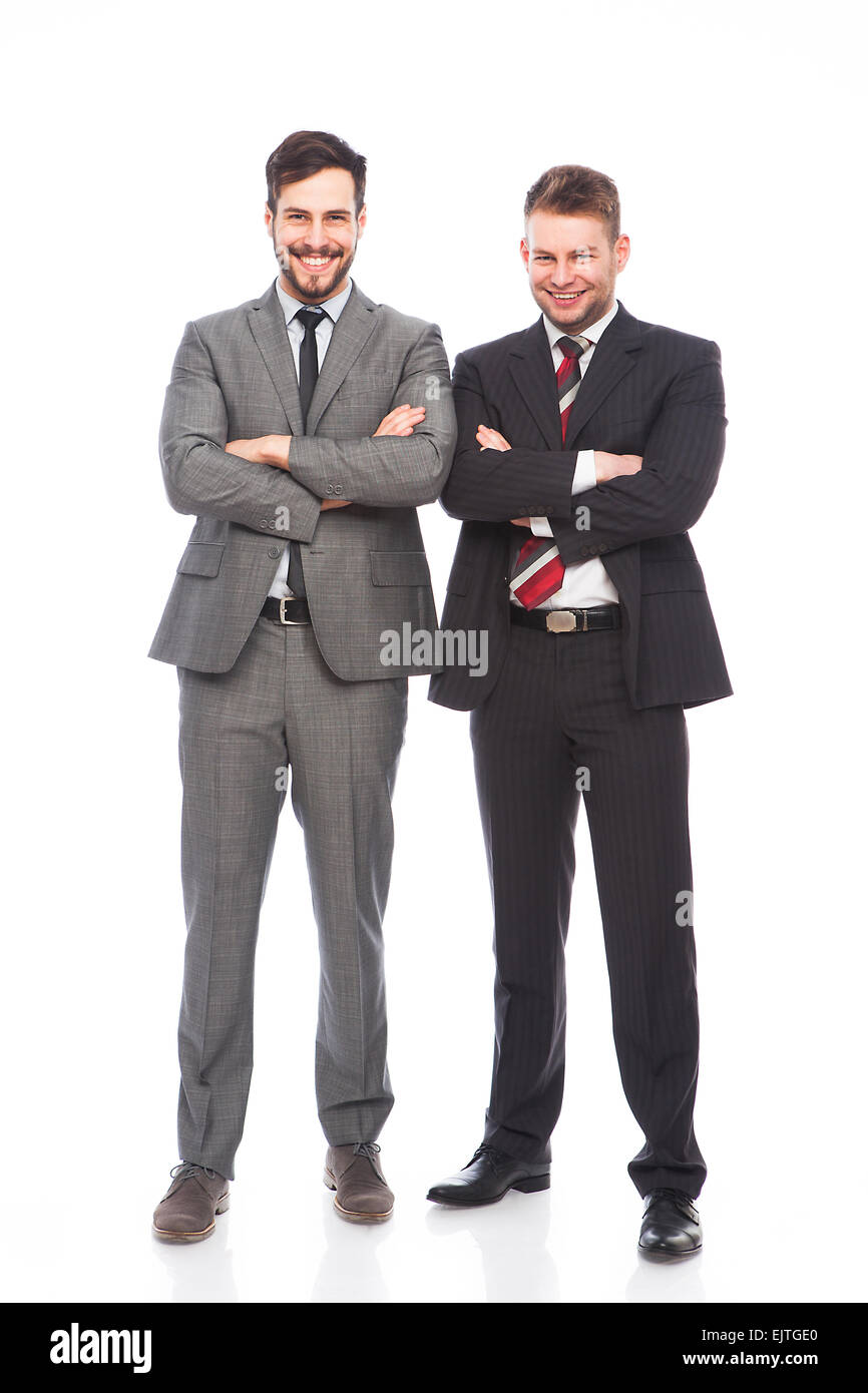 elegant businessmen isolated on white background Stock Photo - Alamy