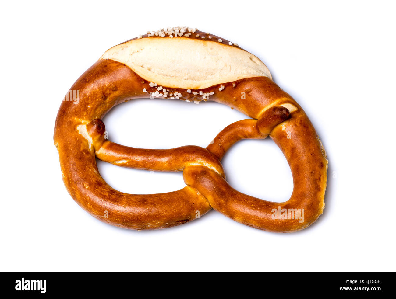 Fresh German pretzel (Bretzel or Bretze) on white Stock Photo Alamy