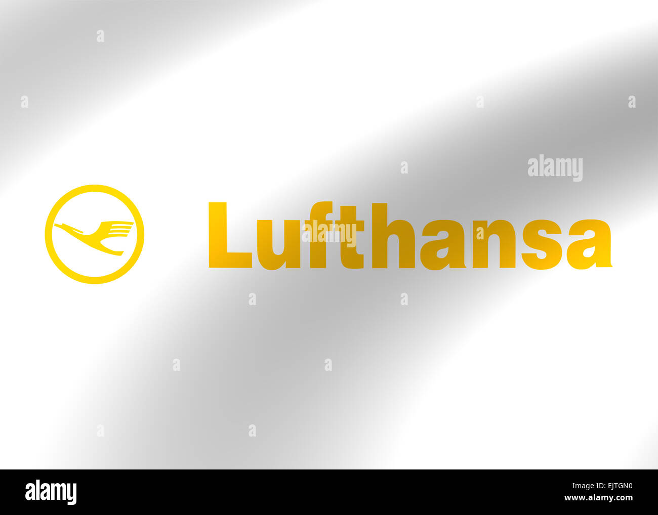 Lufthansa logo logotype  icon symbol flag emblem Stock Photo