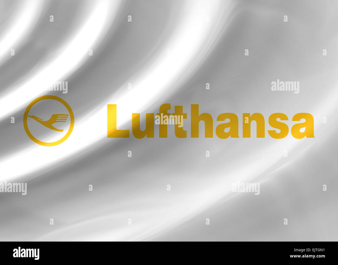 Lufthansa logo logotype  icon symbol flag emblem Stock Photo