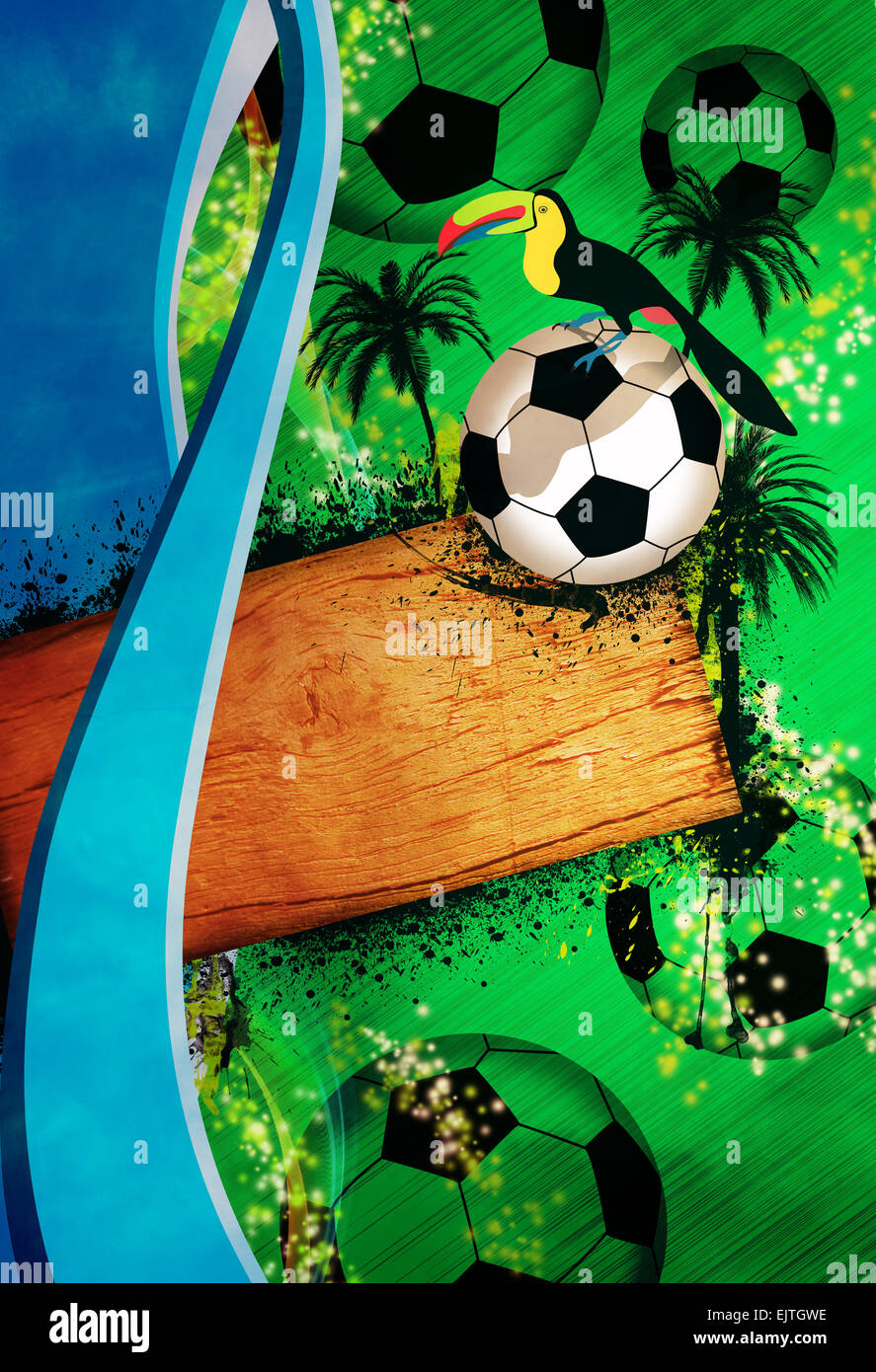 Soccer or football background Poster