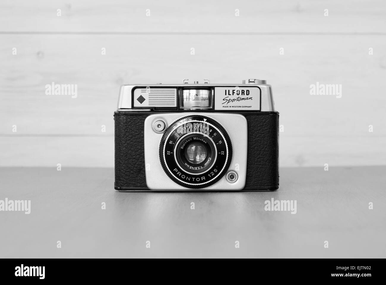 Ilford Sportsman 35mm Compact Camera Black and White Stock Photos