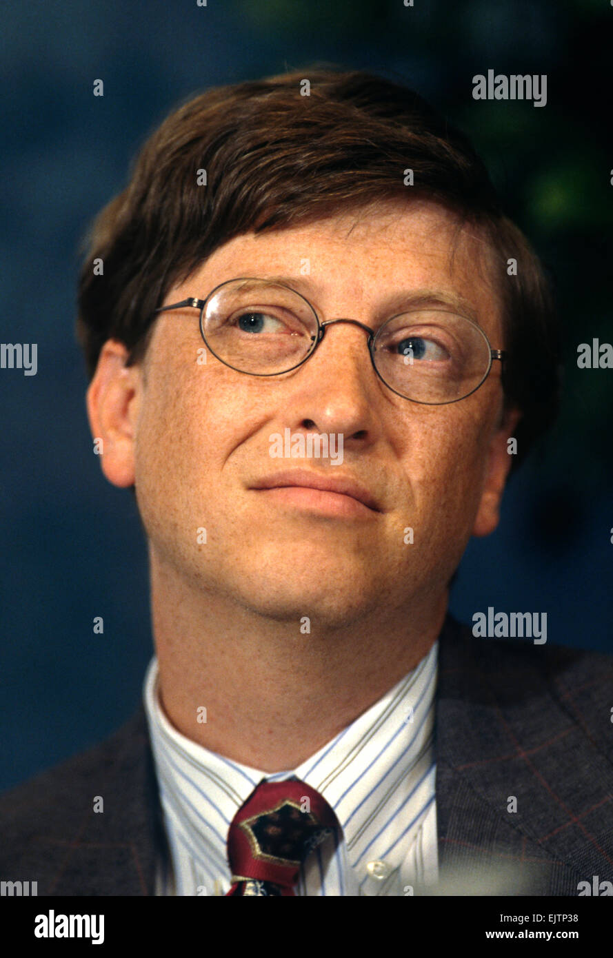 CEO of Microsoft Bill Gates during a technology event at the National ...