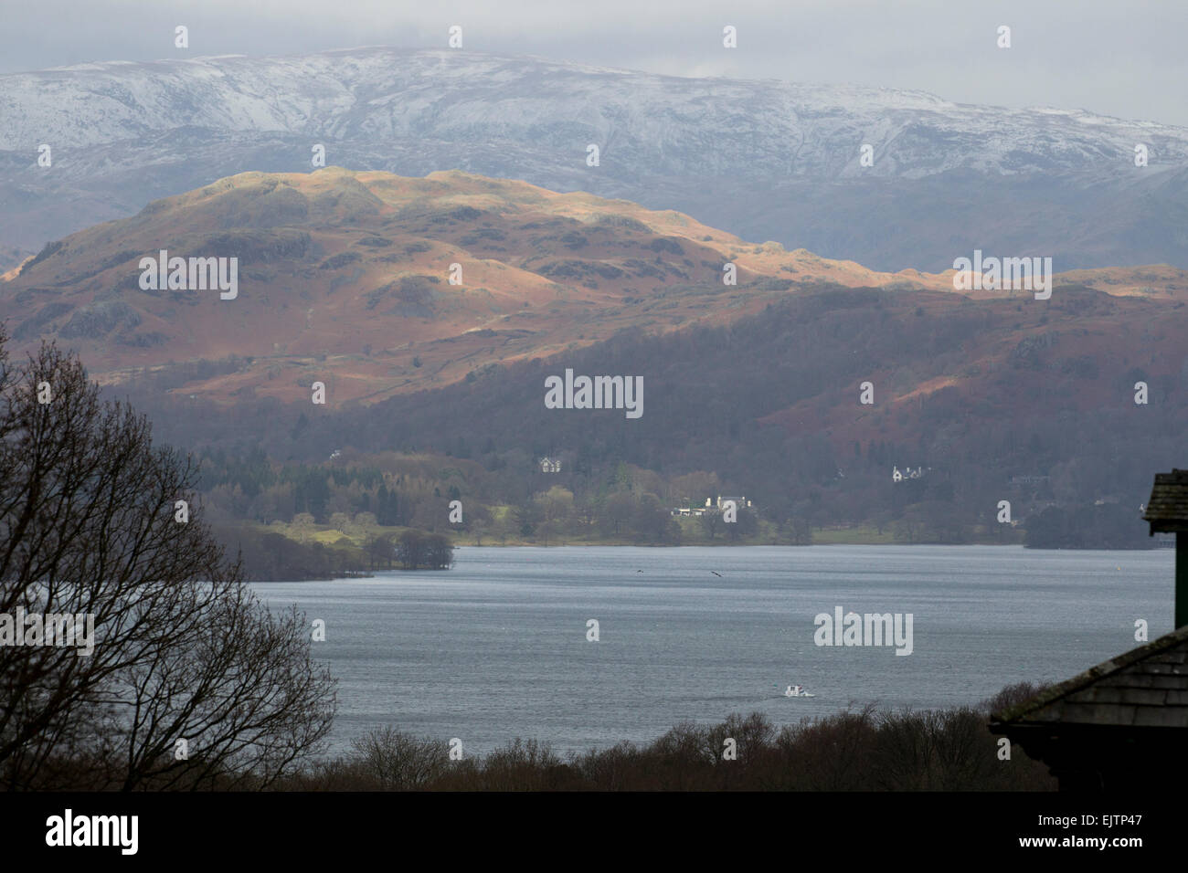 Lake Windermere Lake District National Park 1st April 2015 UK