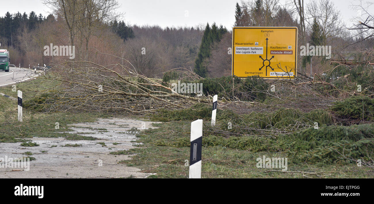 Germany Exit Ramp Sign Kaufbeuren, Germany. 01st Apr, 2015. The exit ramp on federal highway ...