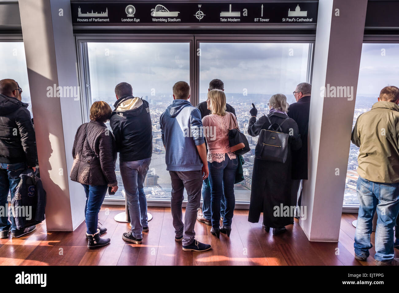 Viewing Platform - The Shard Stock Photo