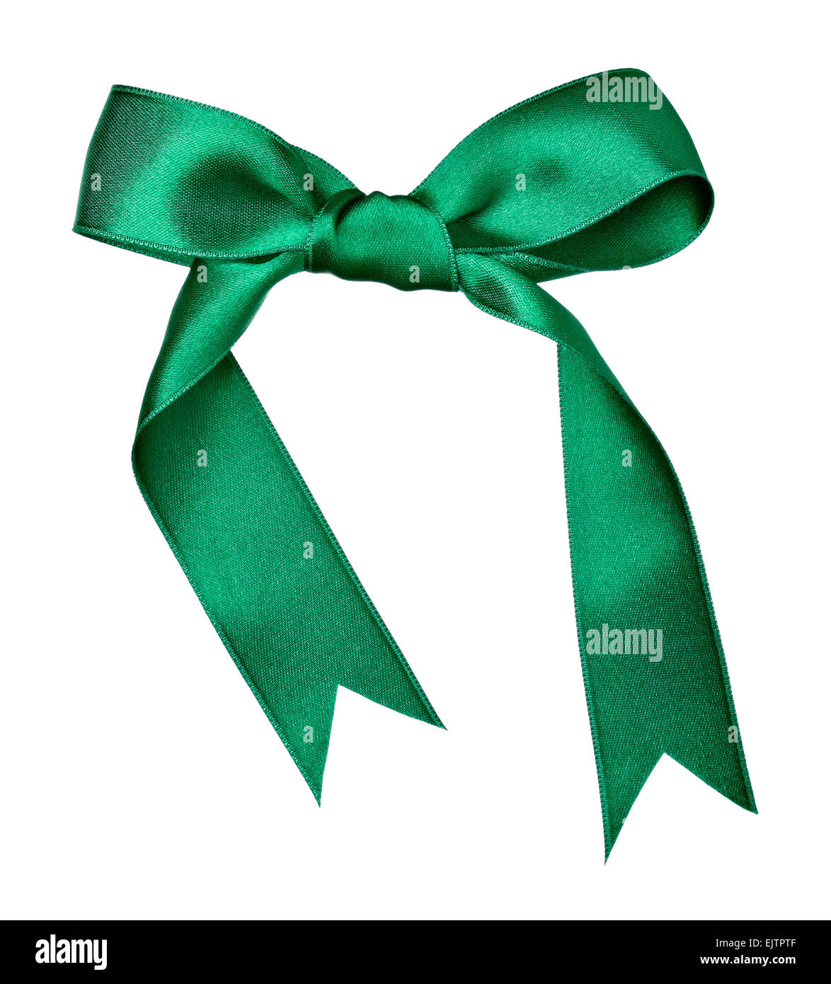 Shiny green ribbon hi-res stock photography and images - Alamy