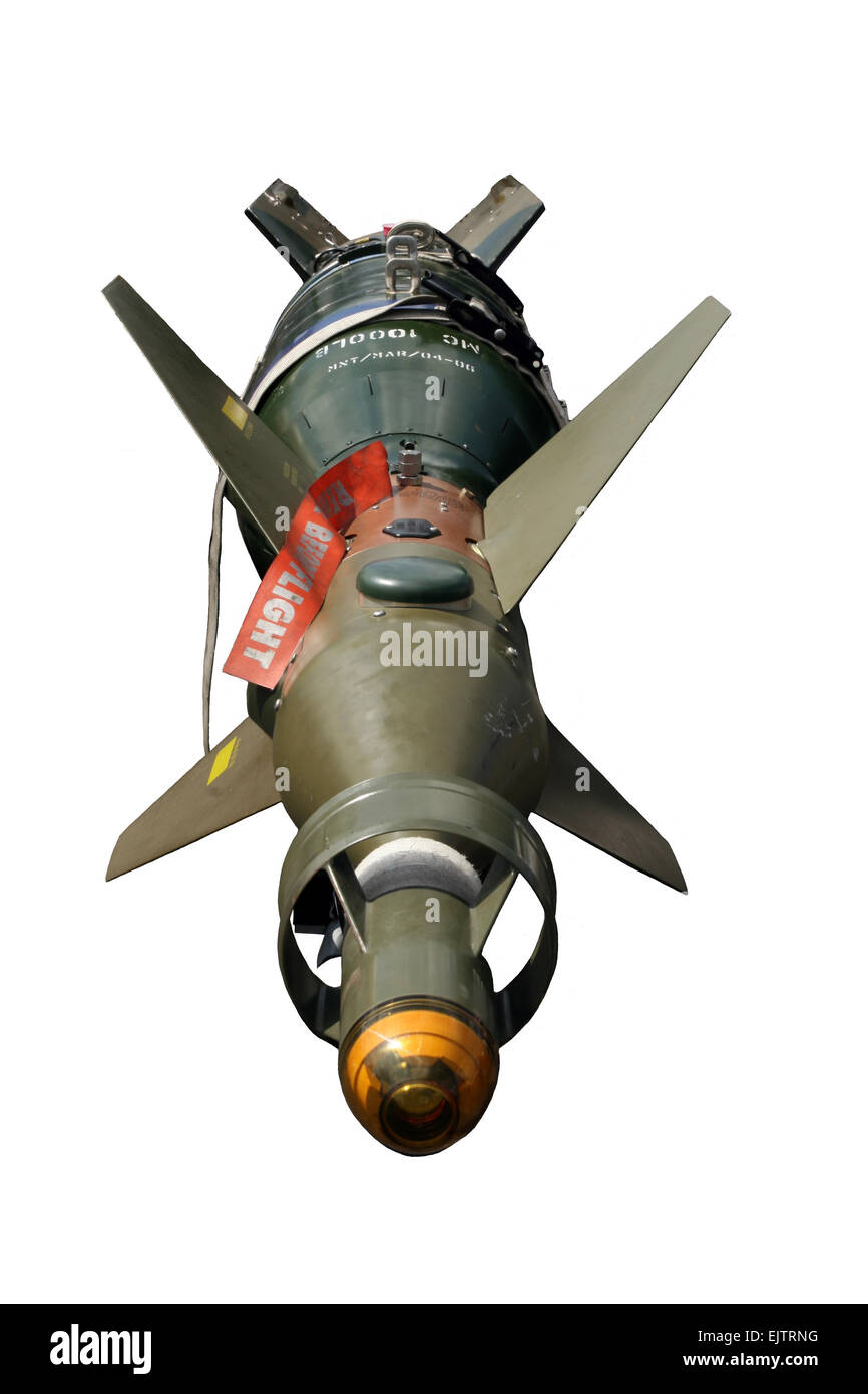 Paveway 1000lb laser guided bomb Stock Photo