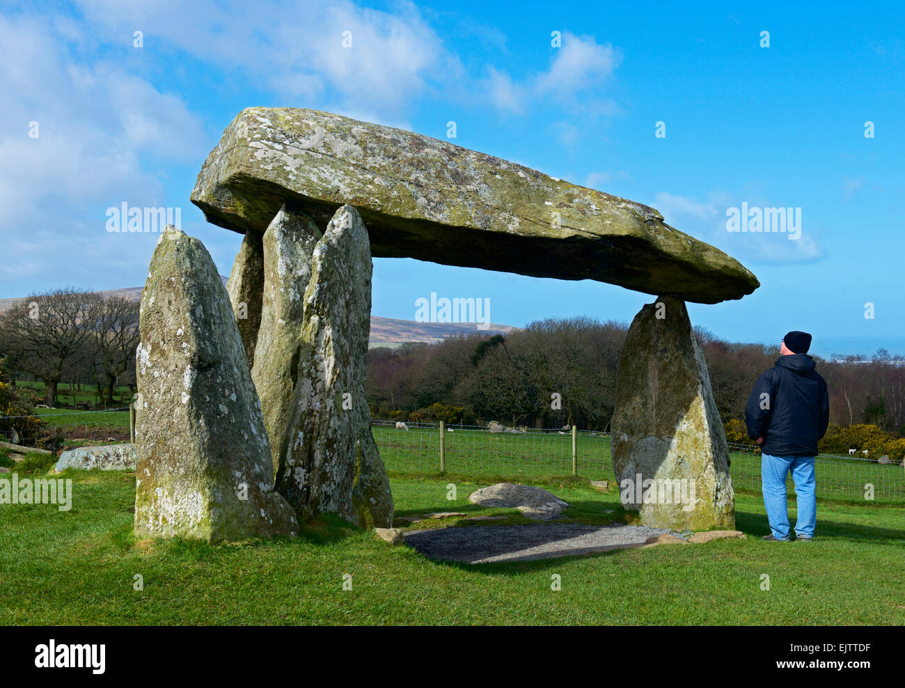 Pentre Ifan, a neolithic dolmen in Pembrokeshire, Wales UK Stock Photo