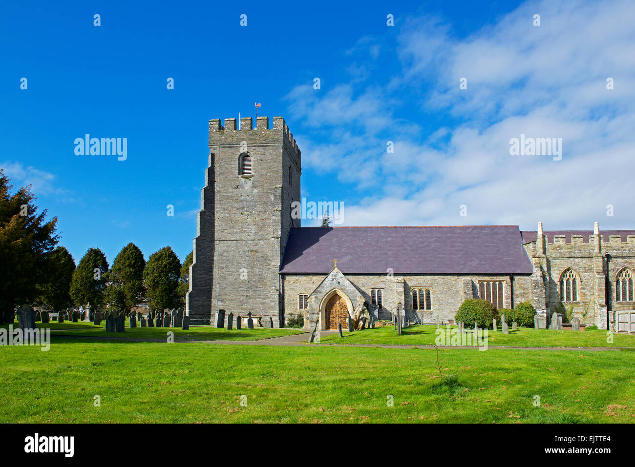 St Mary's Church, Cardigan, Ceredigion, Wales UK Stock Photo