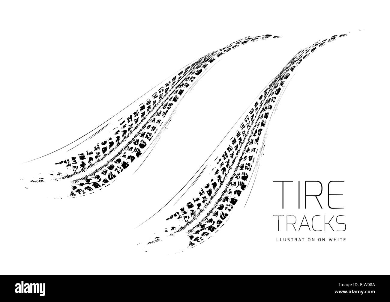 Tire tracks background Stock Photo Alamy