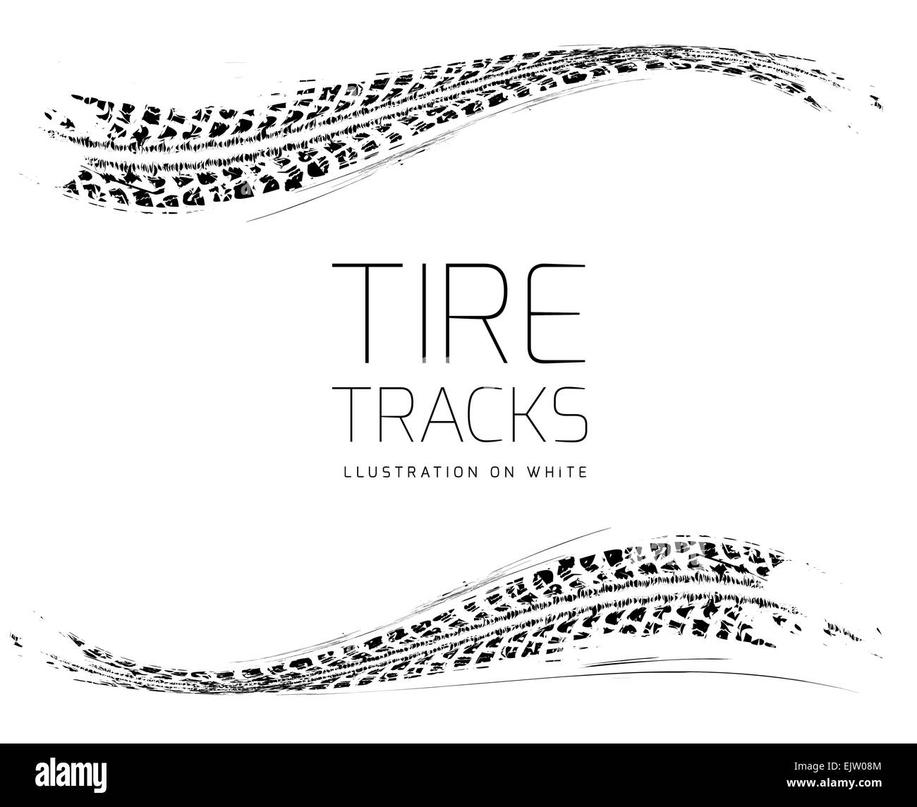 Tire tracks background Stock Photo Alamy