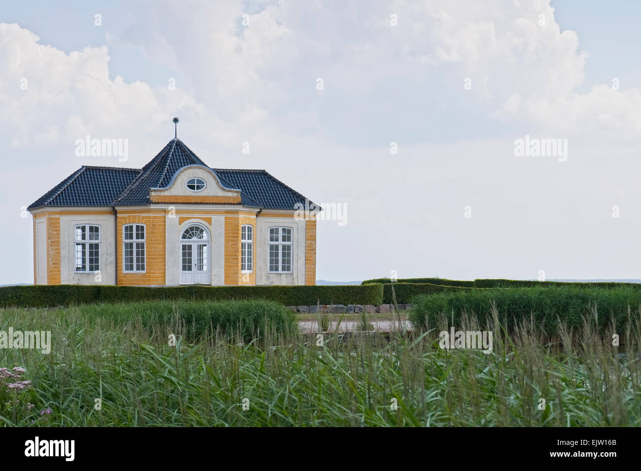 Shot from Valdemars Slot on the island Taasinge, Denmark Stock Photo