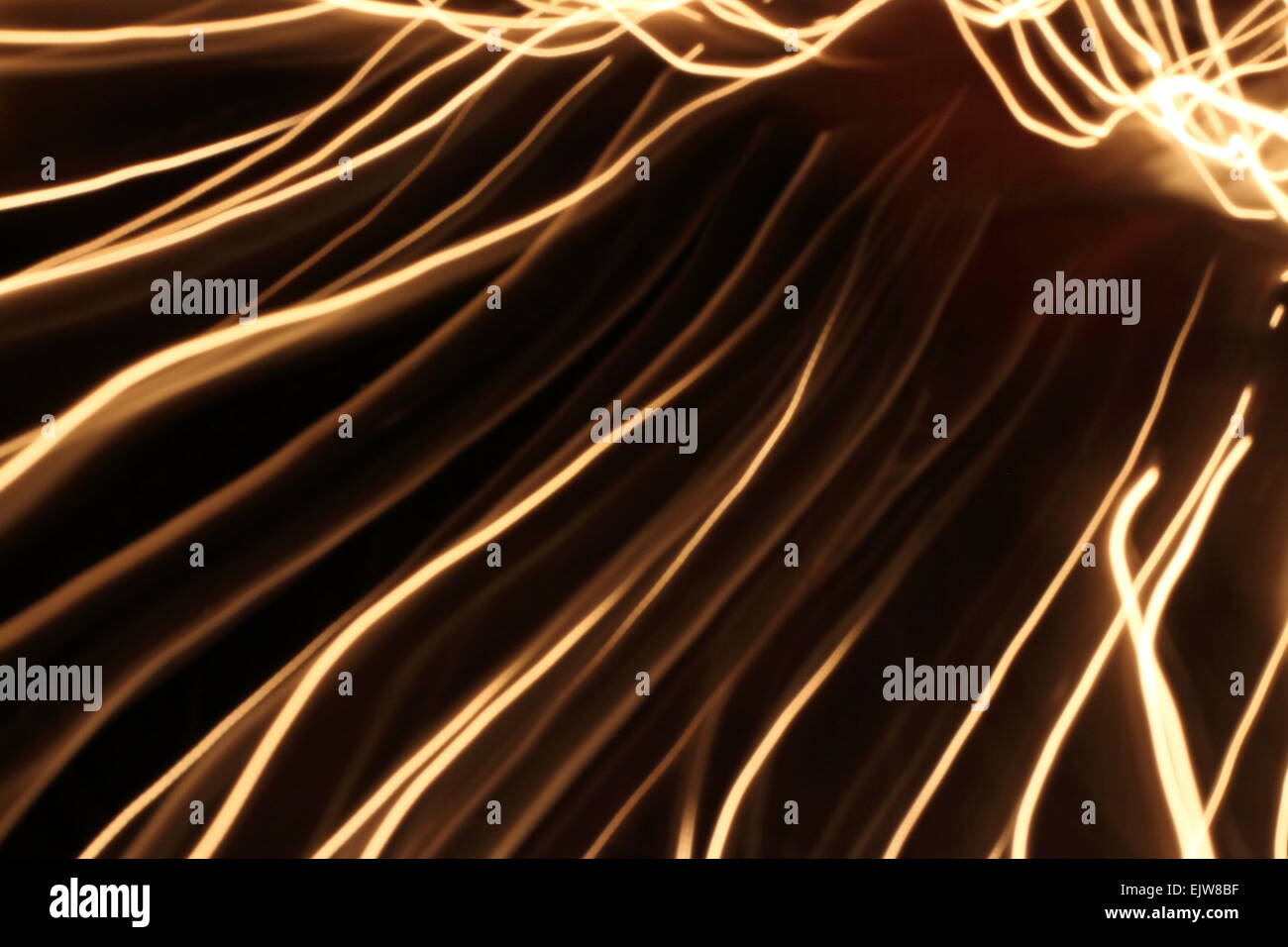 Abstract blur light lines on dark background, soft focus Stock Photo