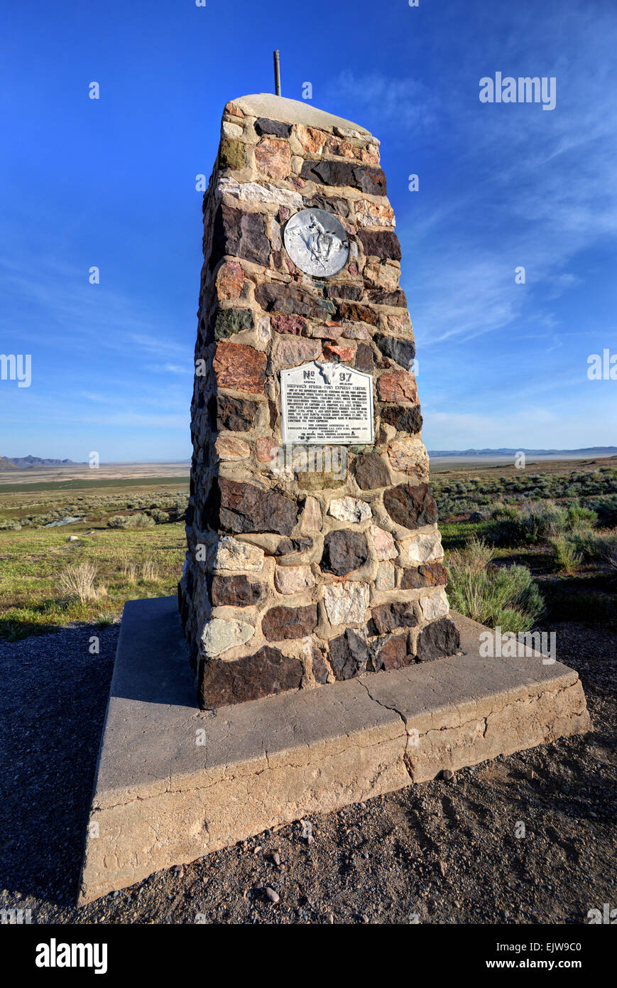 Simpson Springs Pony Express Station Monument Utah Stock Photo Alamy