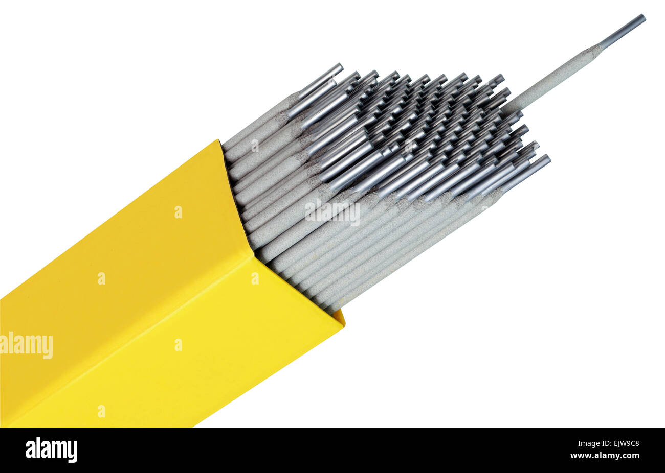 Welding Rods Isolated with Clipping Path Stock Photo Alamy