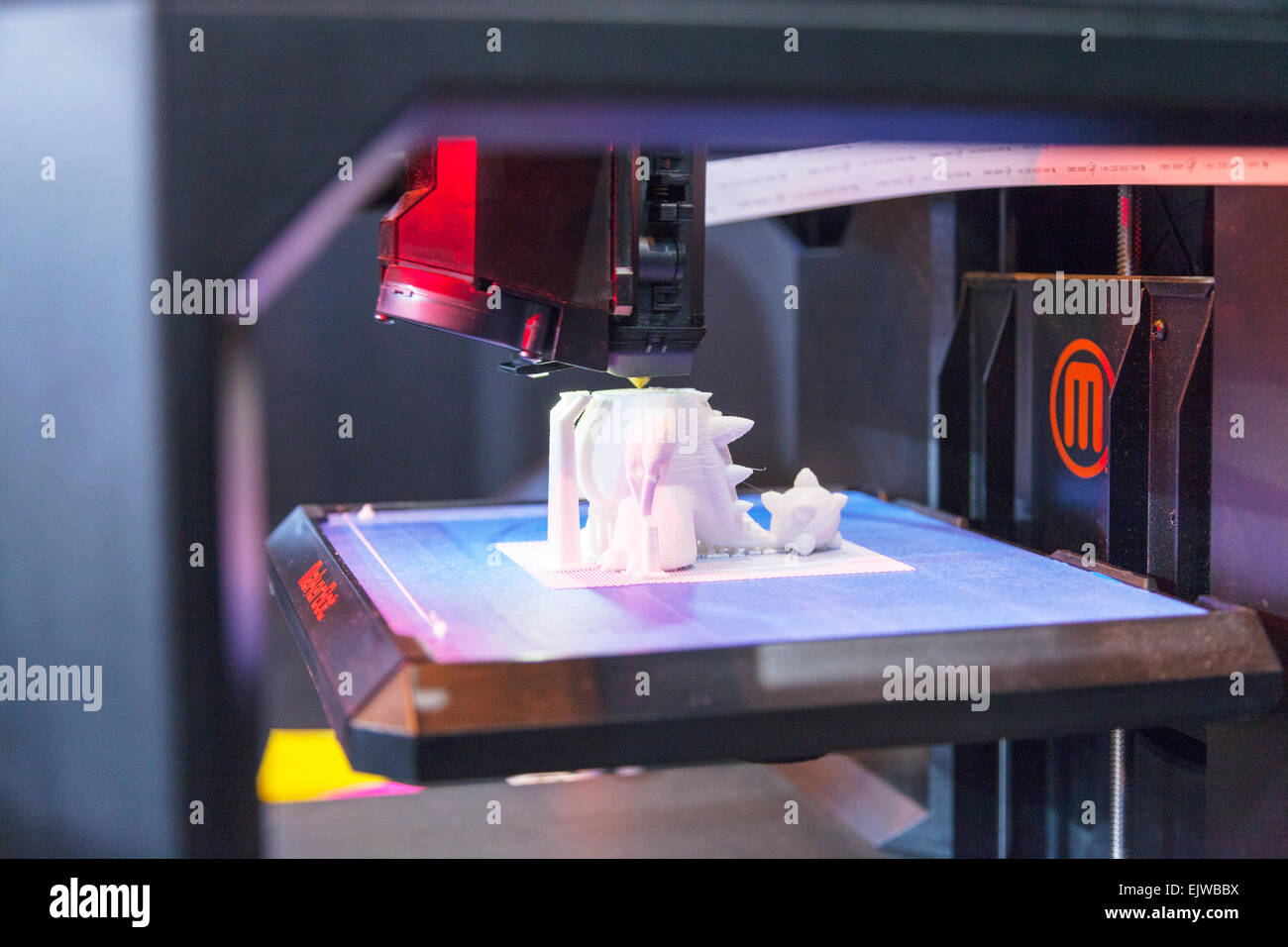 3d printer making plastic model printing machine working three dimensional  item for medical use usage uses future science Stock Photo - Alamy