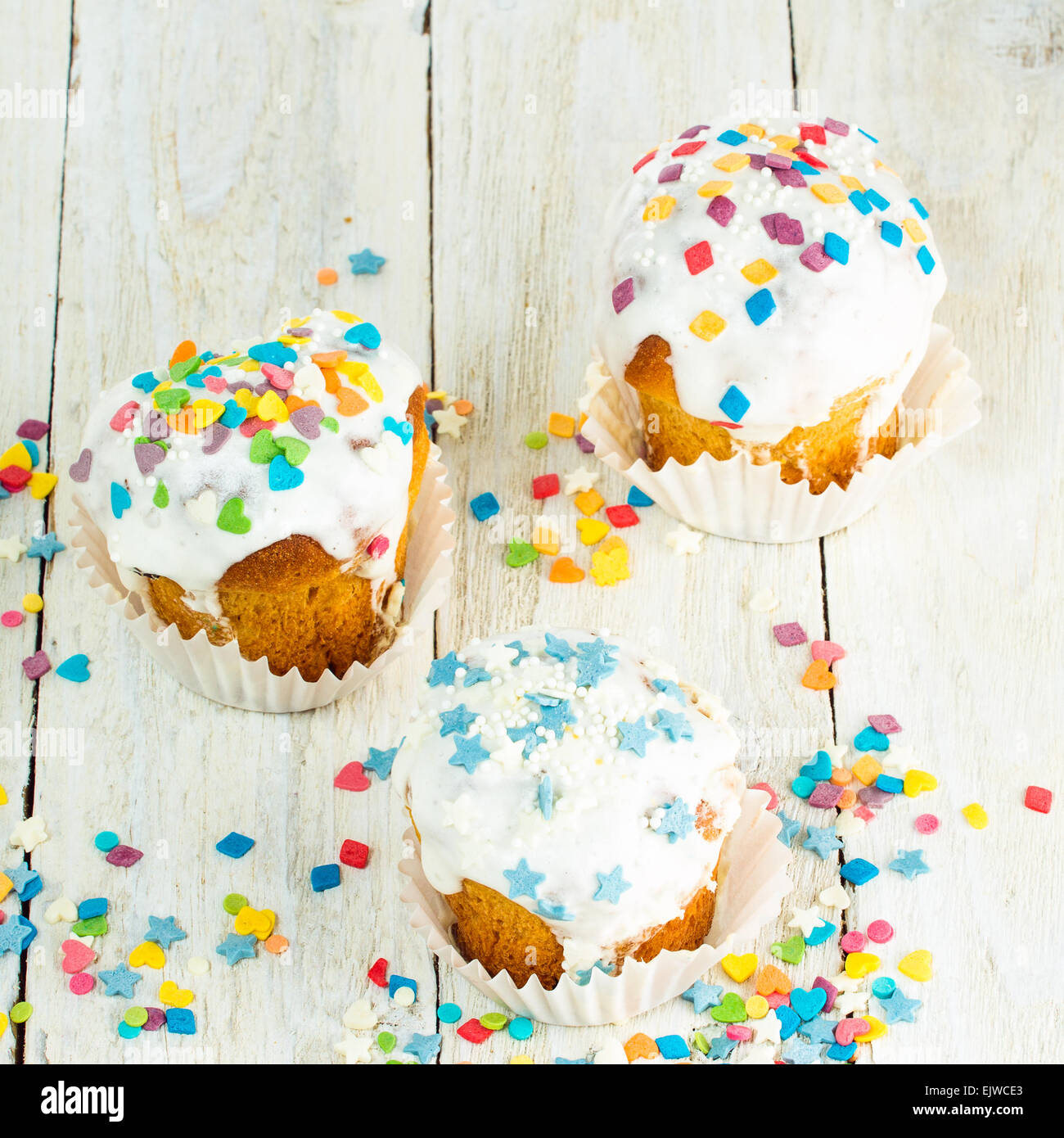 Tasty little cakes Stock Photo