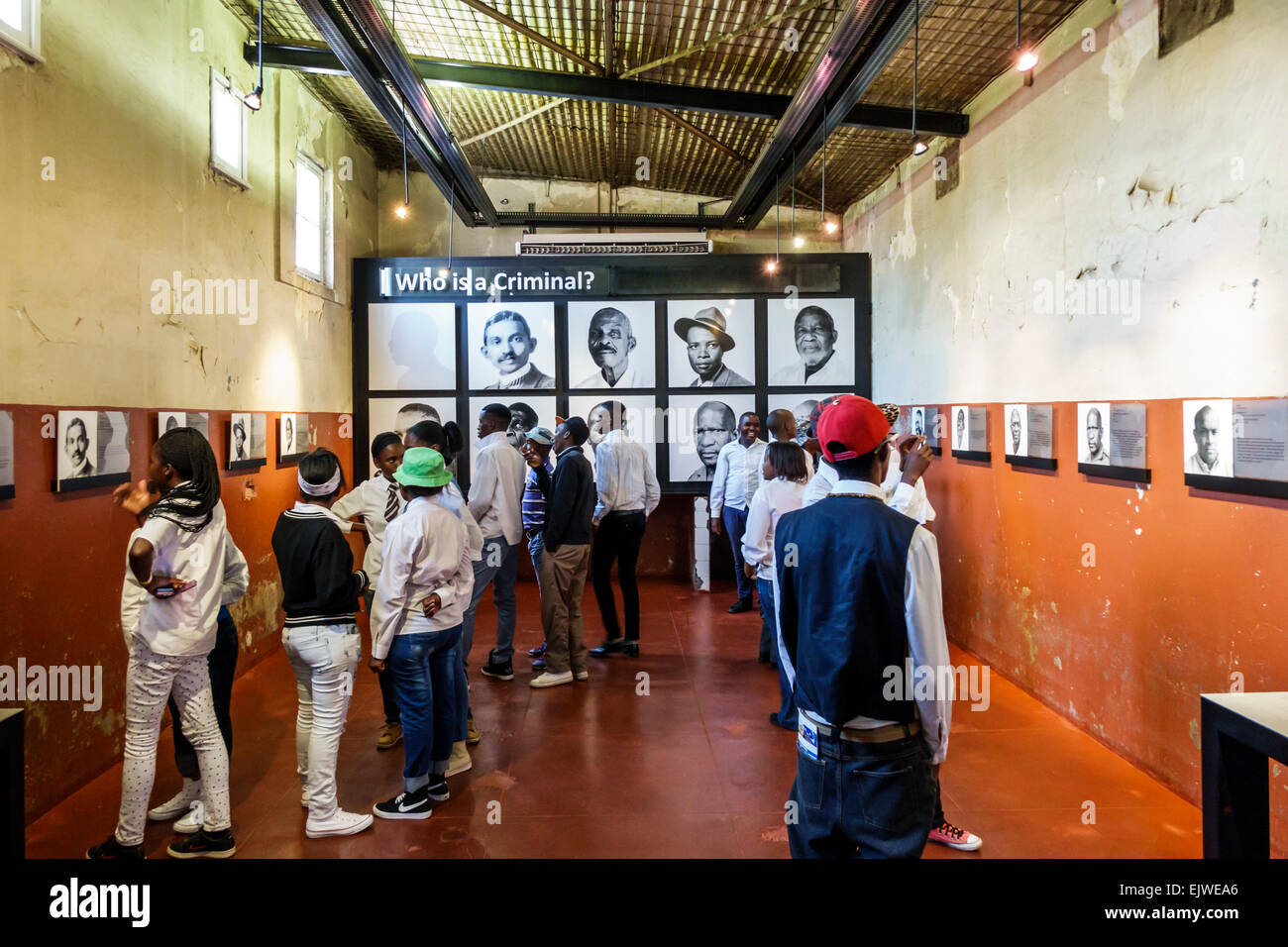 Johannesburg South Africa,Braamfontein,Constitution Hill Museum,National Heritage site,apartheid,racism,history,Old Fort Prison,Number Four,memorial,c Stock Photo