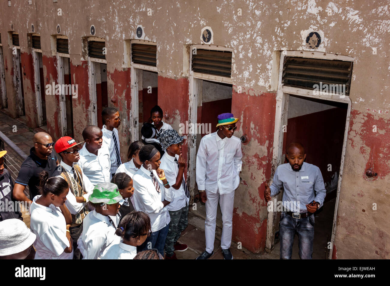 Johannesburg South Africa,Braamfontein,Constitution Hill Museum,National Heritage site,apartheid,racism,history,Old Fort Prison,Number Four,memorial,D Stock Photo