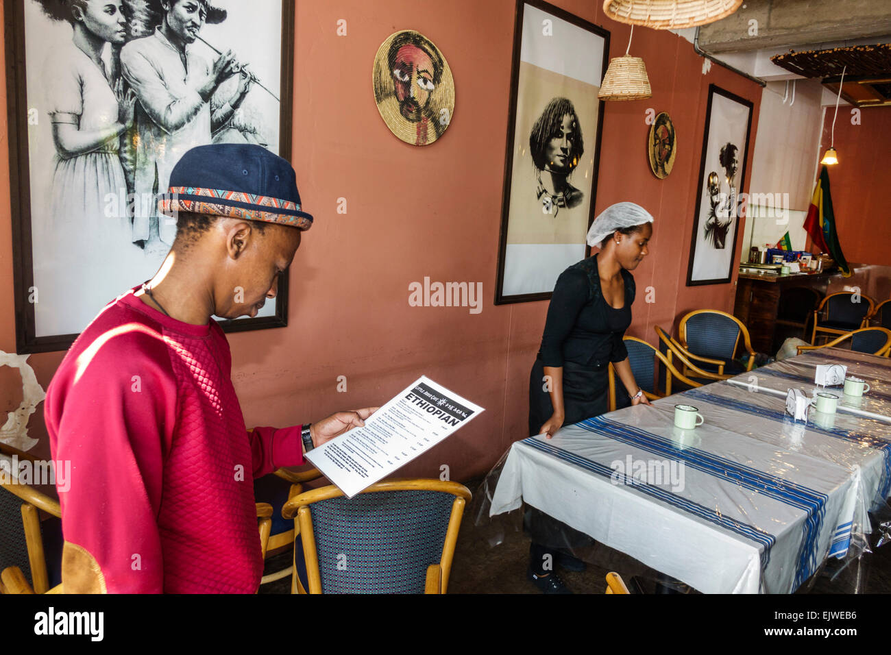 Johannesburg South Africa,African Maboneng District,Arts on Main,Fox Street,gentrified urban neighborhood,friends,posing,Black Blacks African Africans Stock Photo