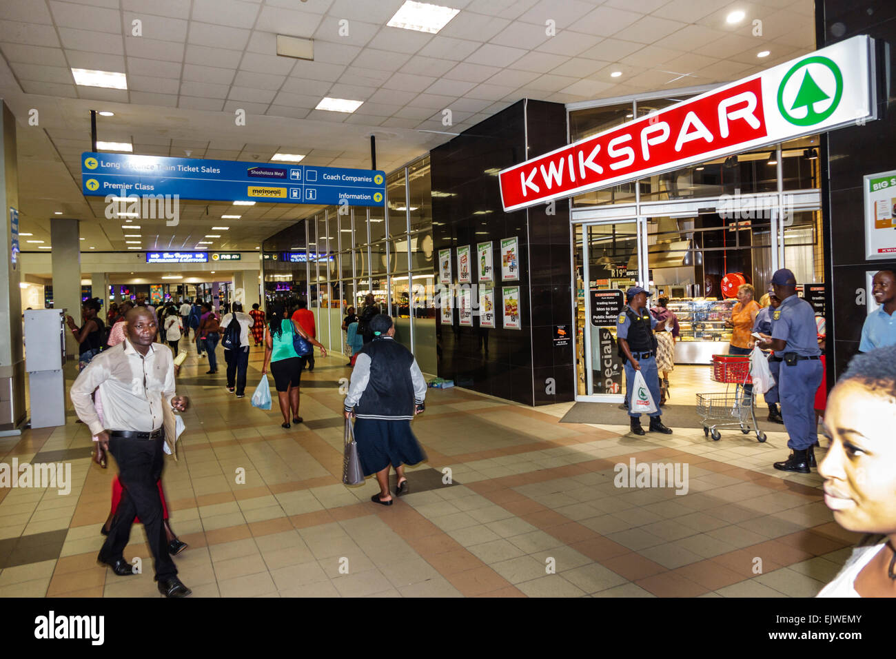 South Africa, African, Johannesburg, Park Central Railway Station Stock