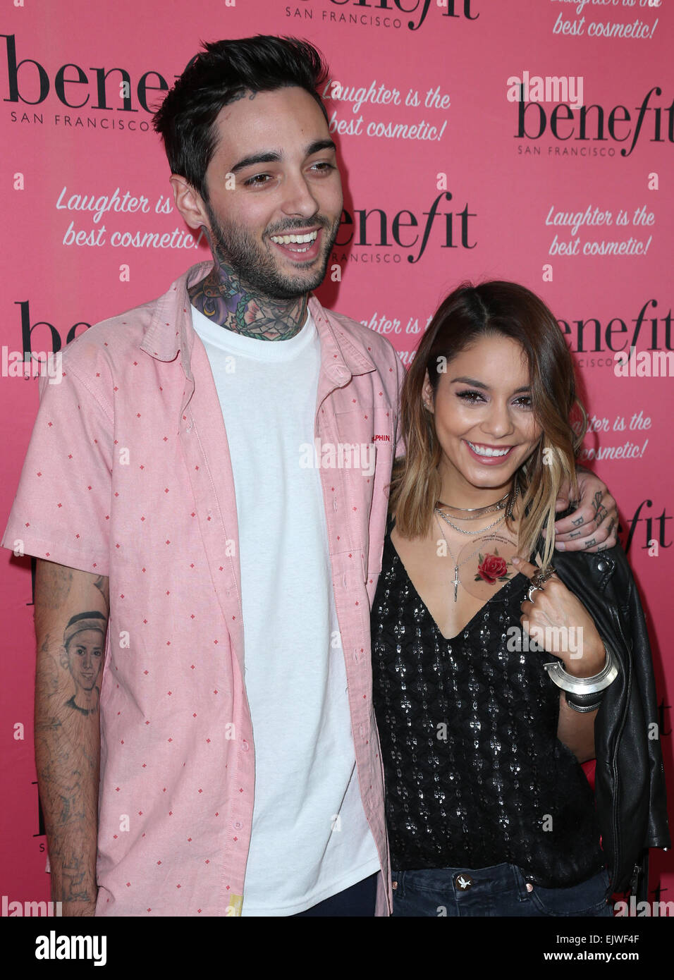 Benefit Cosmetics National Wing Women Weekend Kick-Off Event at Space 15  Twenty Featuring: Romeo Lacoste,Vanessa Hudgens Where: Los Angeles,  California, United States When: 26 Sep 2014 Stock Photo - Alamy