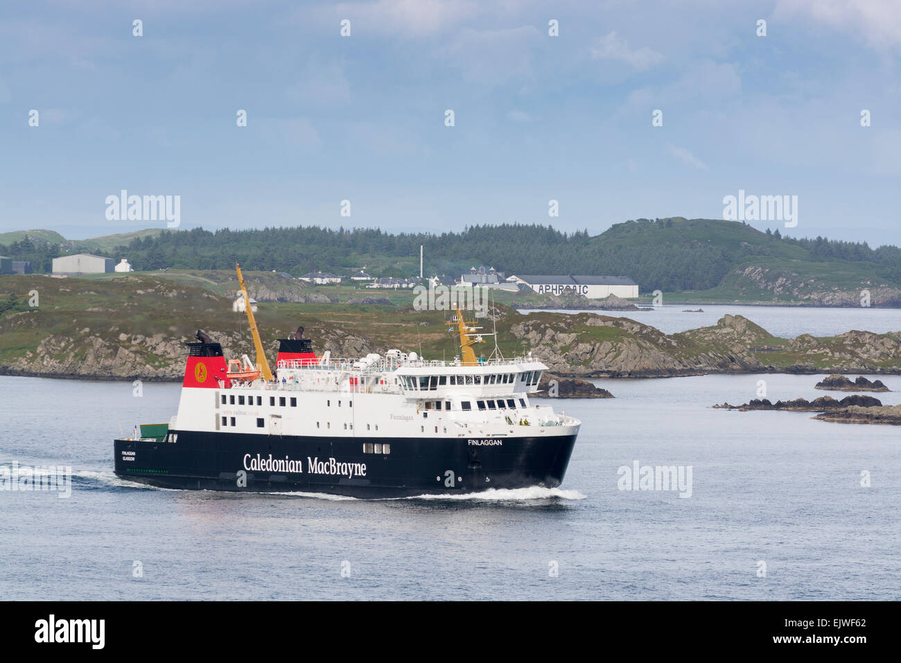 mv finlaggan calmac caledonian macbrayne ferry car port ellen kennacraig toute Stock Photo