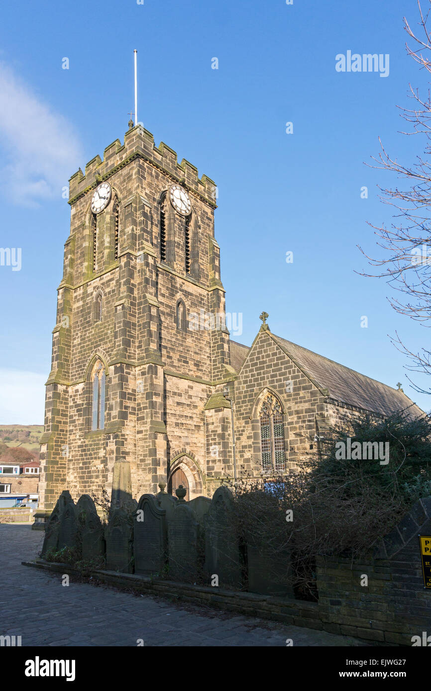 St Michael's Church, Mytholmroyd, West Yorkshire Stock Photo