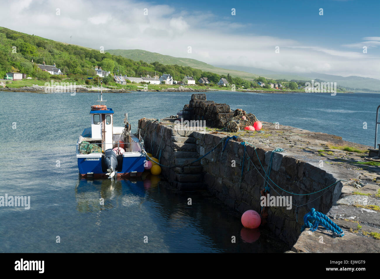 craighouse pier jura Stock Photo Alamy