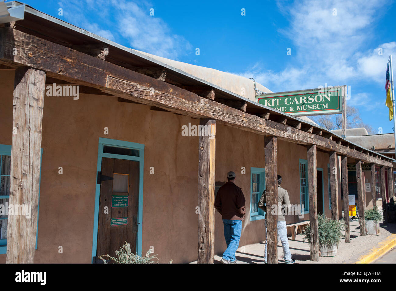 USA New Mexico NM Taos Kit Carson Home and Museum in Taos County Stock Photo