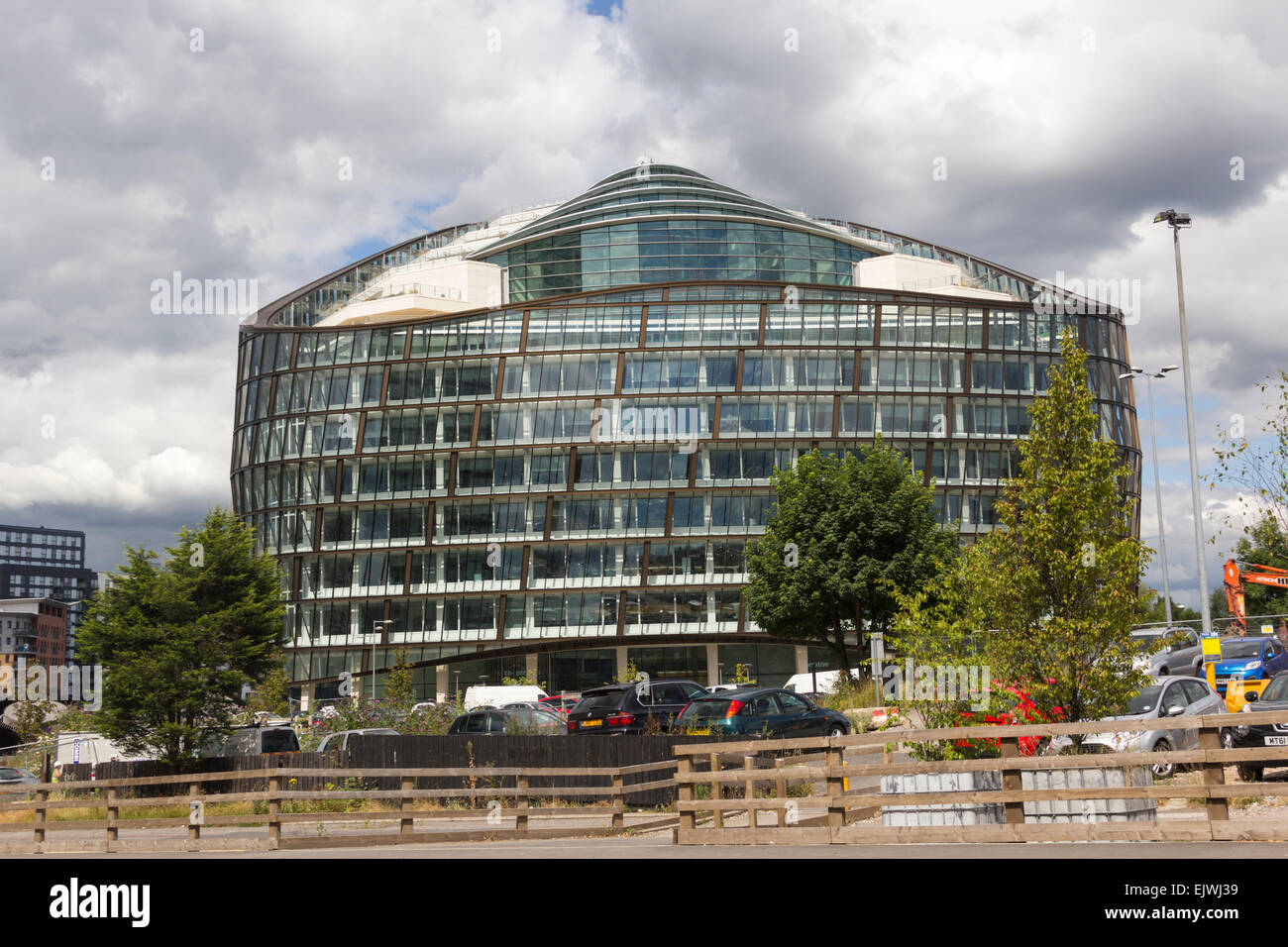 1, Angel Square, the new HQ building for the Co-operative Group in Manchester completed in February 2013. Stock Photo