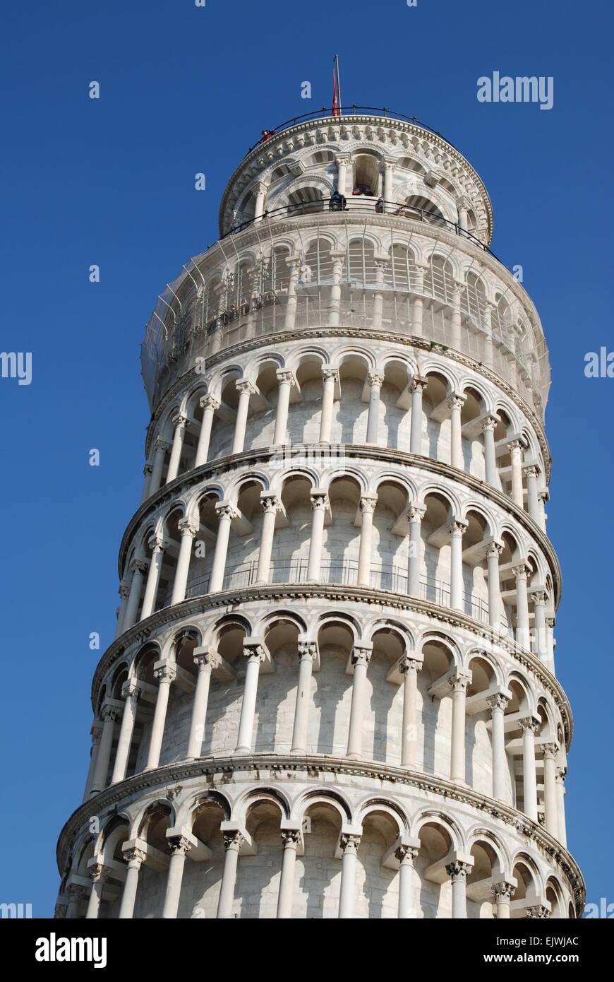 Leaning Tower of Pisa, Italy. Stock Photo