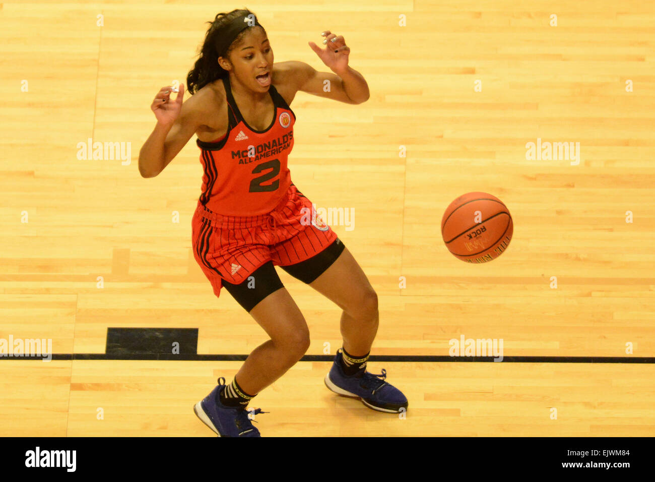 Chicago, IL, USA. 1st Apr, 2015. McDonald's West All American Tea Omari