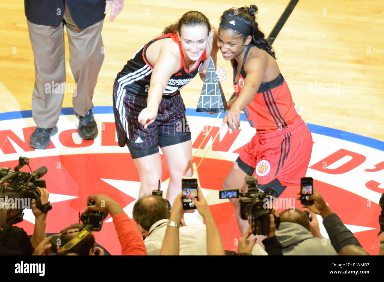 Chicago, IL, USA. 1st Apr, 2015. McDonald's East All American Marina