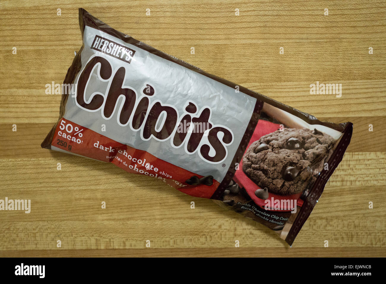 hershey chipits chocolate chips Stock Photo